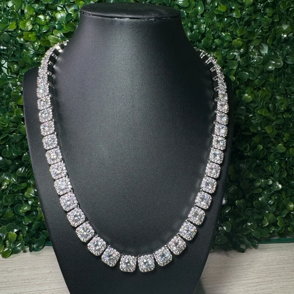 Clustered Tennis Chain For Men 20inch